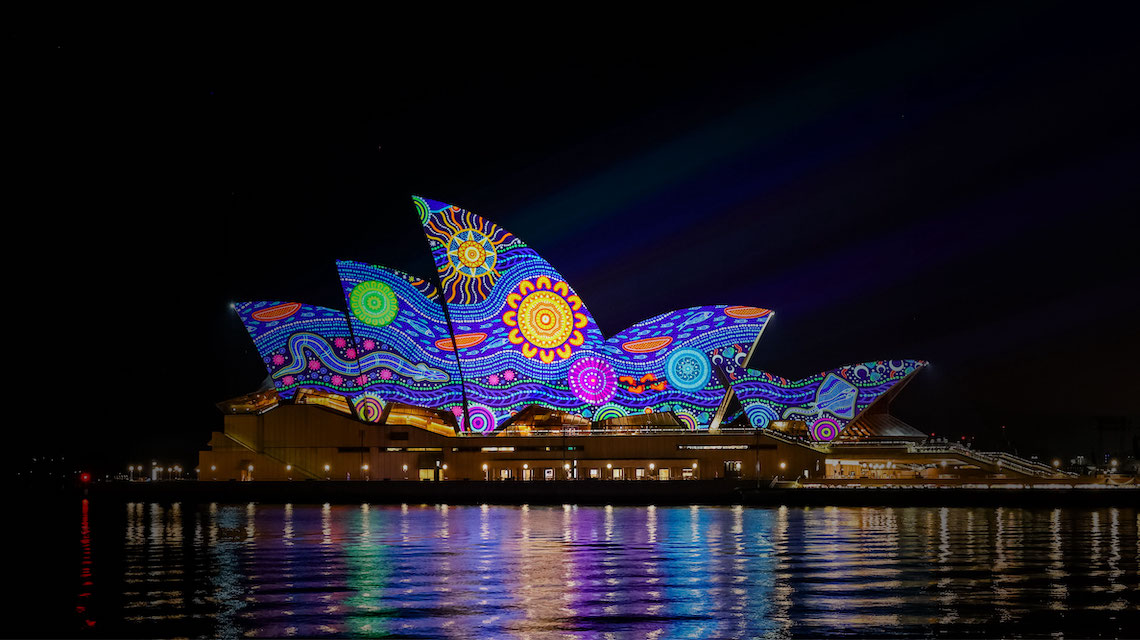 Sydney Opera House Dawn Projection